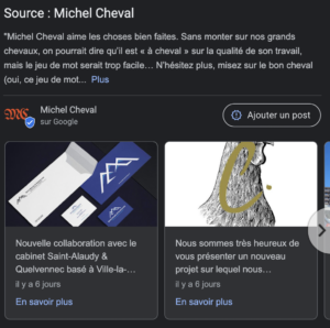 google my business michel cheval